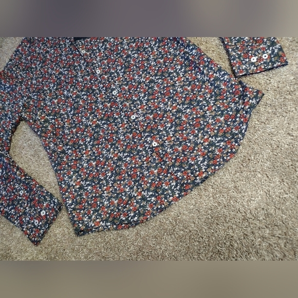 Good Man Brand Floral Long Sleeve Button Down Shirt NWT - Picture 5 of 9